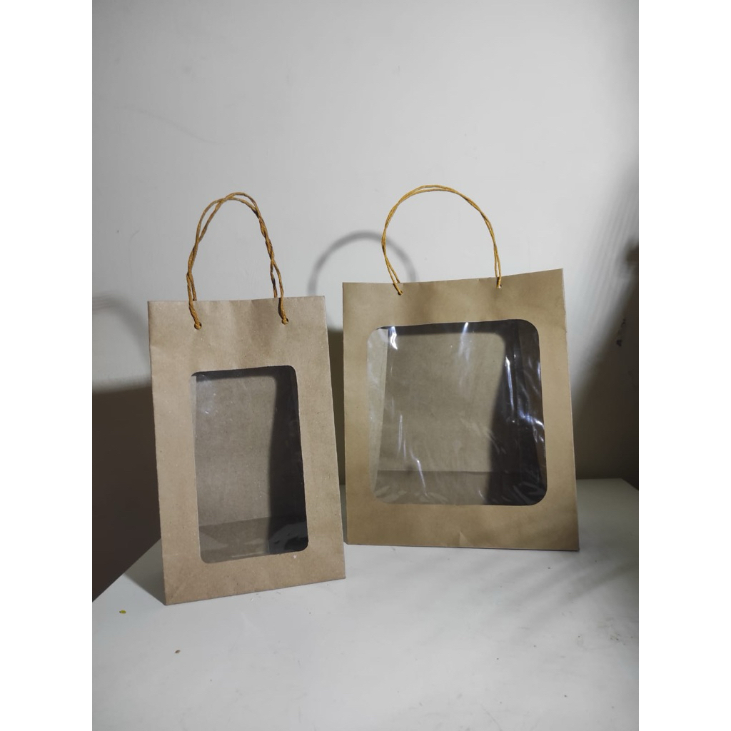 

Paper Bag Mika Bahan Kraft Coklat Polos Harga 1PCS