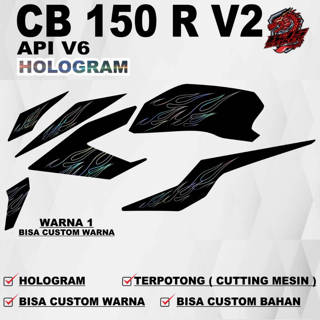 Stiker NEW CB 150 R V2 / Striping NEW CB 150 R V2 Sticker Striping Decal NEW CB 150 R V2 API V6 BAHA