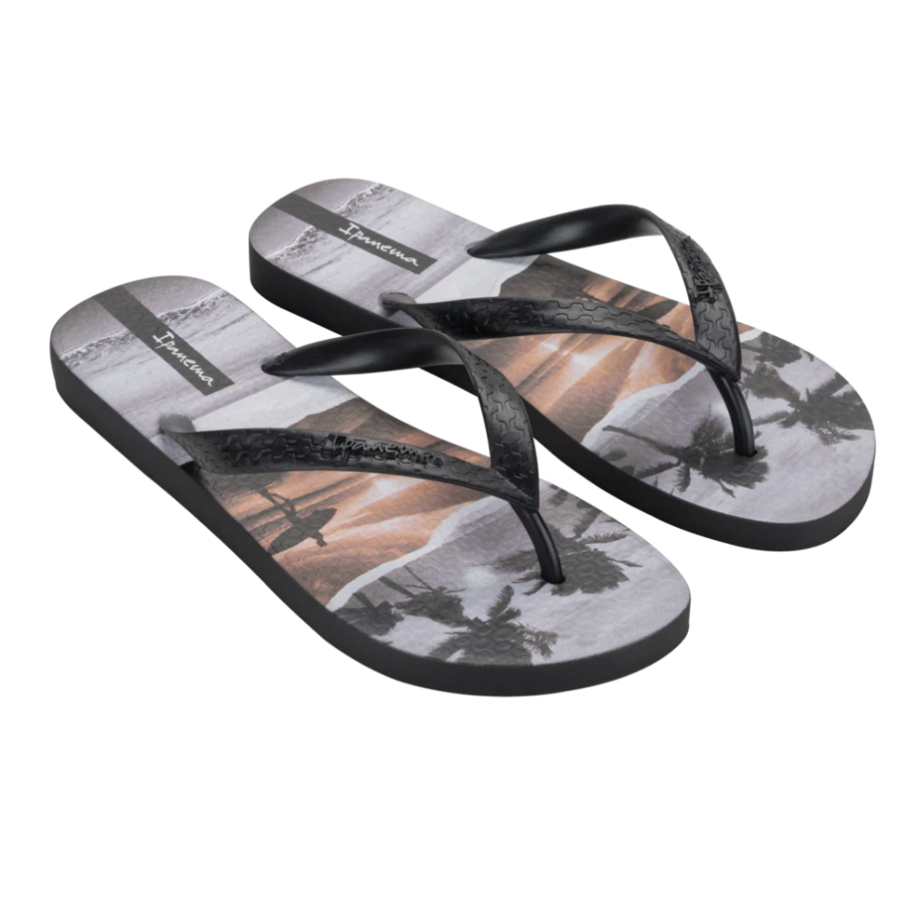 Sandal Jepit Pria Ipanema Clas Urbana Masc Black/Black/Orange