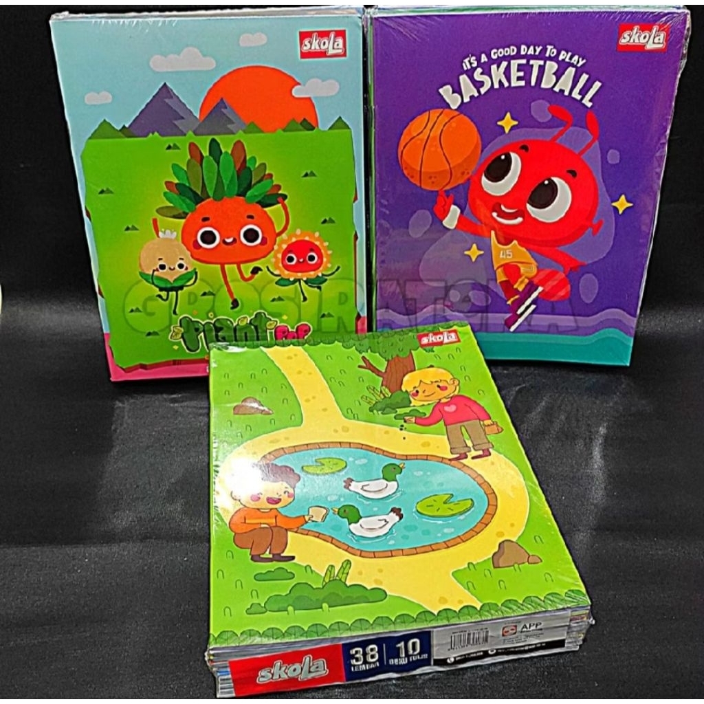 

buku tulis merk skola isi 38 lembar jual 1 pak isi 10 buku