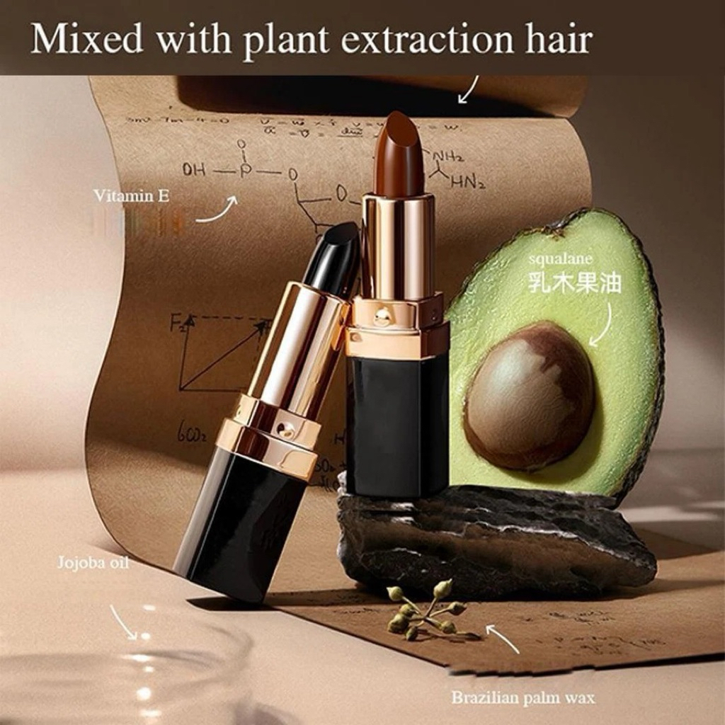 Semir penutup uban berbentuk lipstik