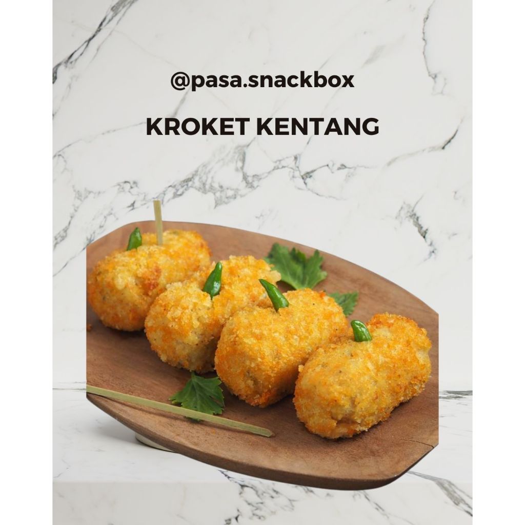 

Kroket Kentang - PASA Snack Box, Jajanan Tradisional, Snack meeting, Arisan, Hampers, Jajanan Pasar
