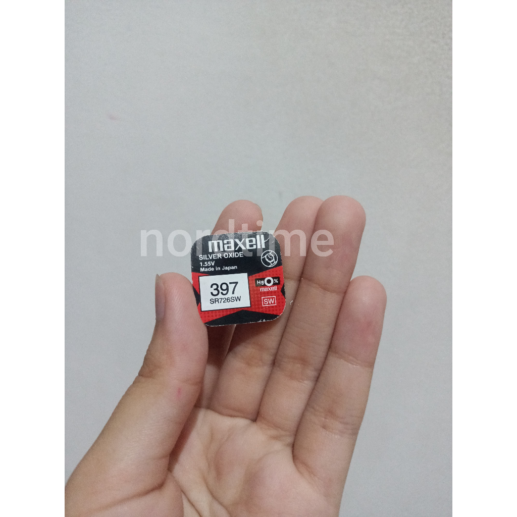 Maxell SR726SW / 397 / SR 726 SW PB Original Baterai Maxell Kancing Batre Battery Jam Tangan Micro