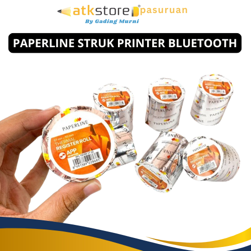 

Struk Printer Bluetooth / Kertas Struk Kasir Rol Thermal Paper Roll / Thermal PAPERLINE 57x50mm