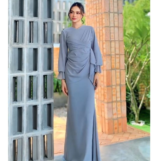 Gamis Ceruti Duyung Malaysia Elegan  Gamis Kondangan Model Kekinian 2025