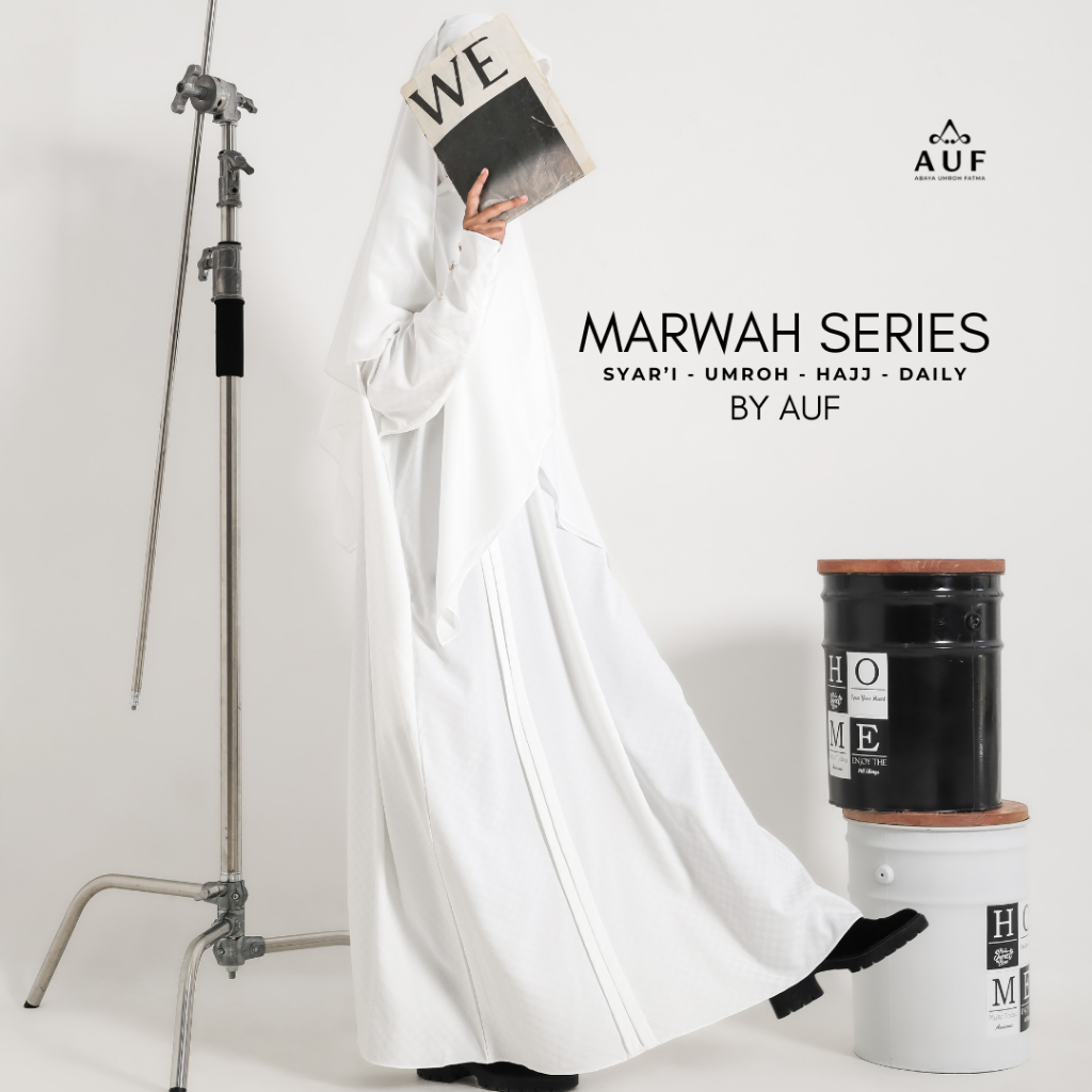 MARWAH ABAYA -  (Gamis Umroh - Haji - Syar'i) by AUF Queenova