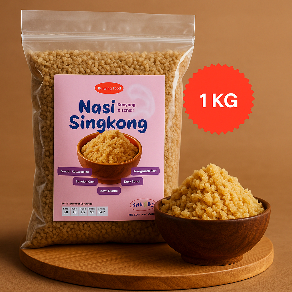 

Nasi Tiwul Singkong Alami Rendah Karbo Pengganti Nasi
