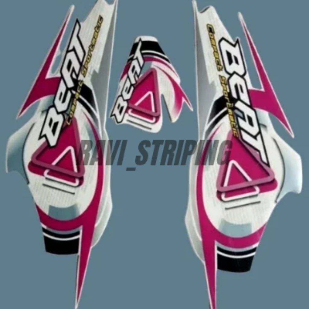 STICKER STRIPING BEAT KARBU 2009 2010 PUTIH