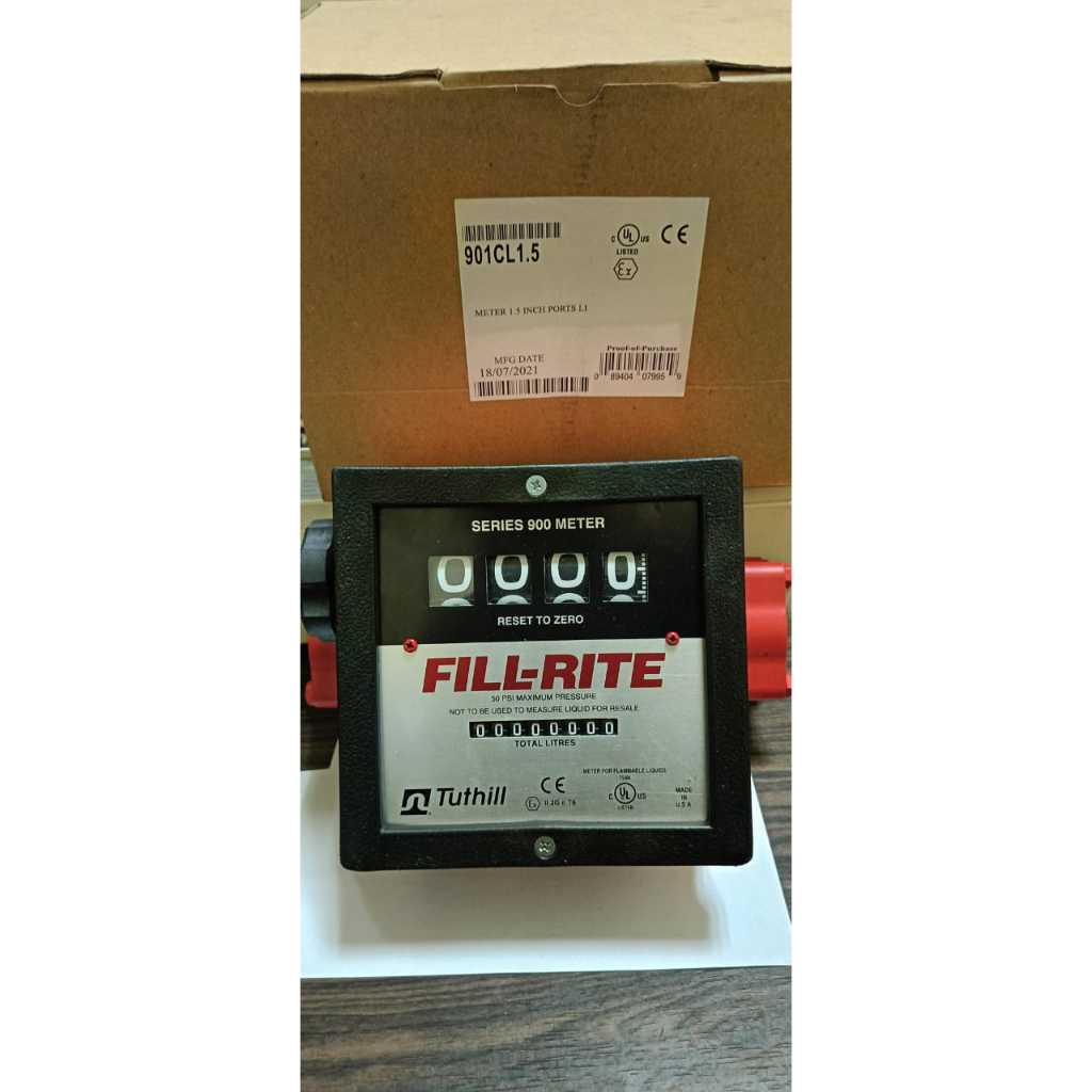 Flowmeter Fill-Rite 901 CL Series 900 Size 1.5 Inch / Flow Meter Solar