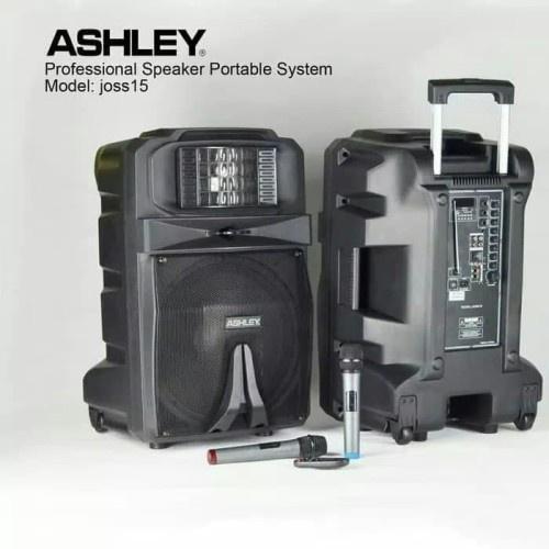 Speaker Portable Wireless 15 Inch Ashley JOSS 15 Original Bluetooth Ashley Joss15