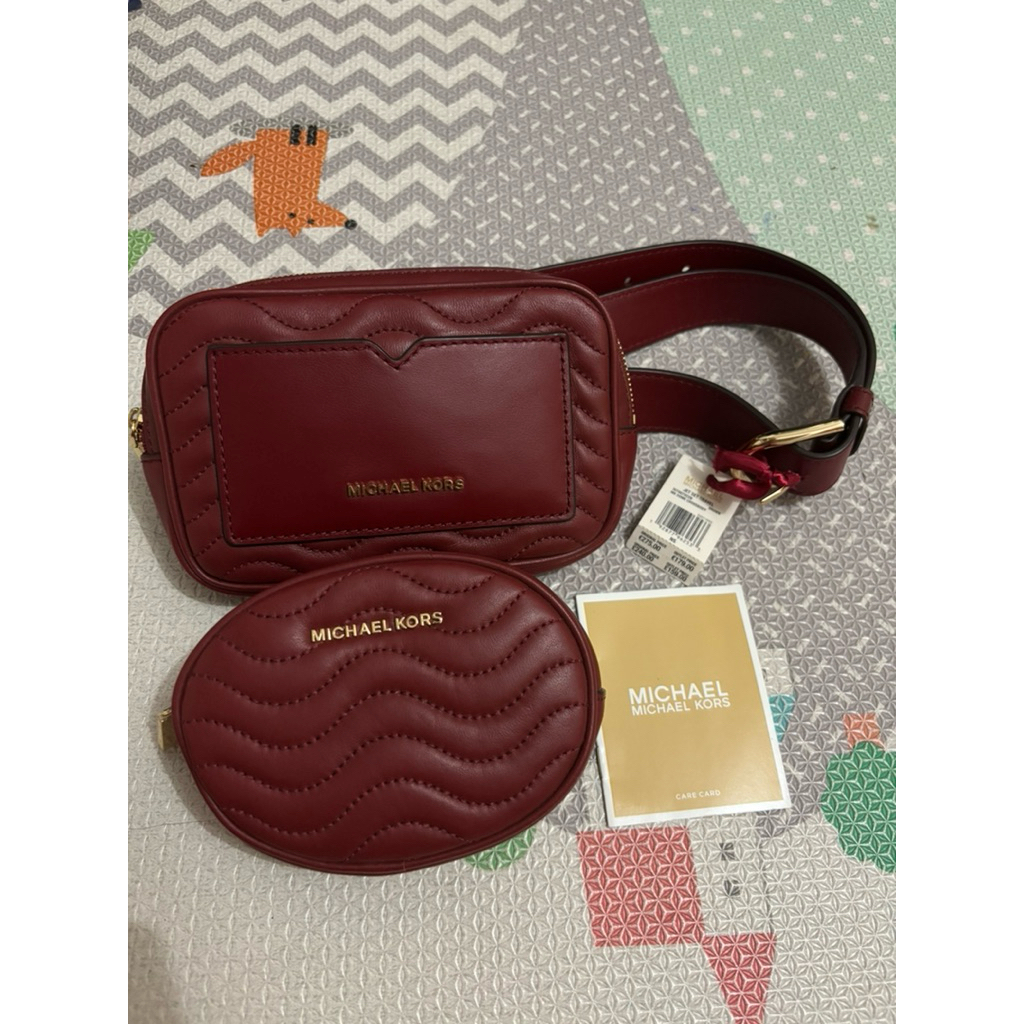 MK jetset utility quilted belt bag