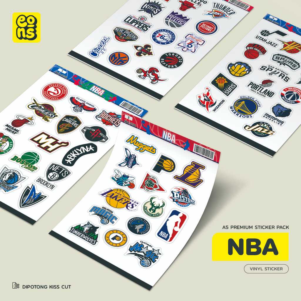 

Stiker Pack NBA Waterproof Aesthetic- untuk Laptop, Motor, dan Helm - Paper Stationery