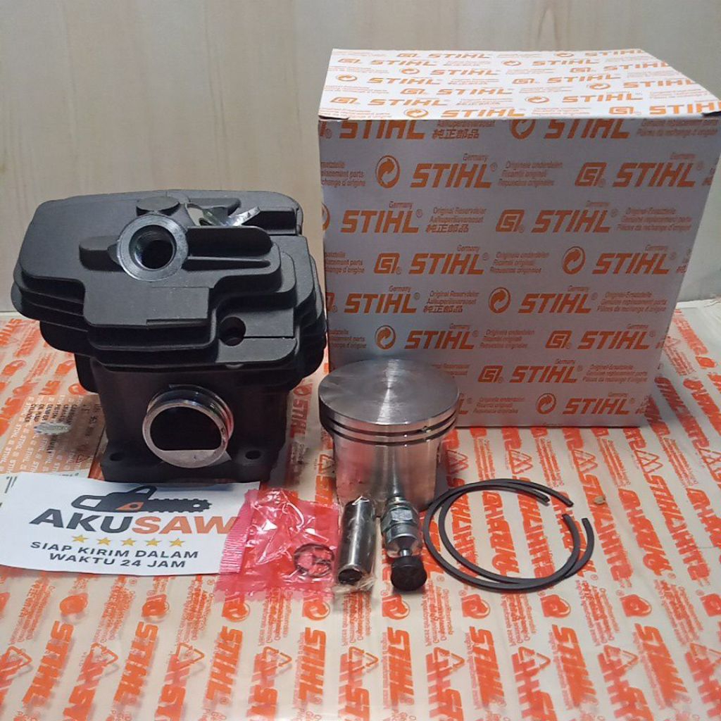 Cylinder Blok Set Chainsaw Original Stihl MS382 – Kompresi Kuat, Mesin Lebih Bertenaga