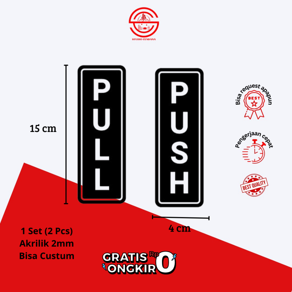 

Akrilik Push Pull Dorong Tarik | Sign Label Akrilik | Sign Board Pintu | Dorong Tarik Papan Tanda Akrilik Sign Label Board Pintu