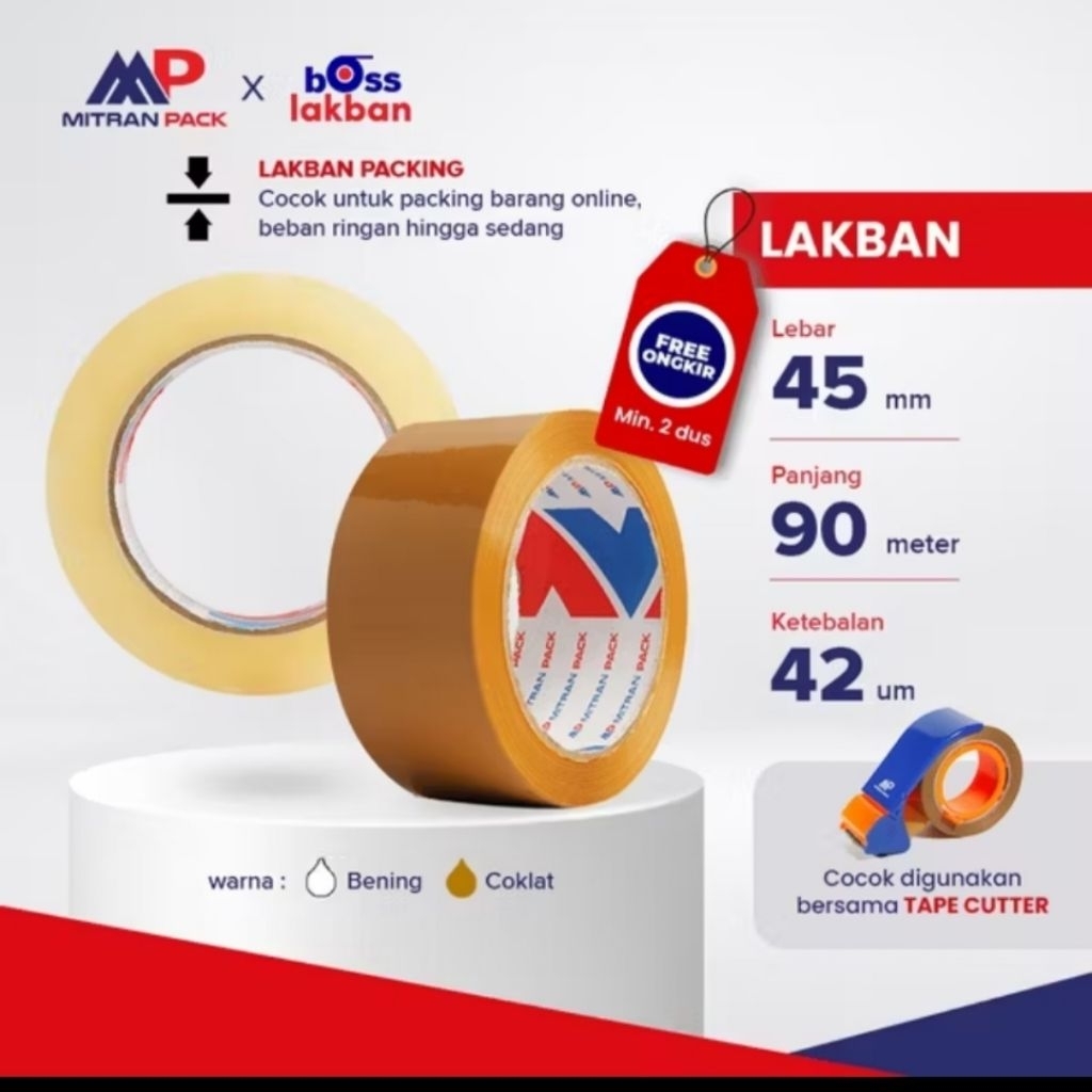 

Lakban Bening 45 Mm x 100 Yard Harga 1 An