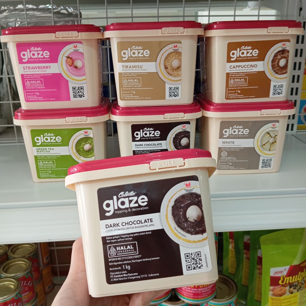 

Colatta Glaze Selai Creamy 1Kg Filling Topping Chocolate Tiramisu Vanilla Strawberry Matcha Kopi