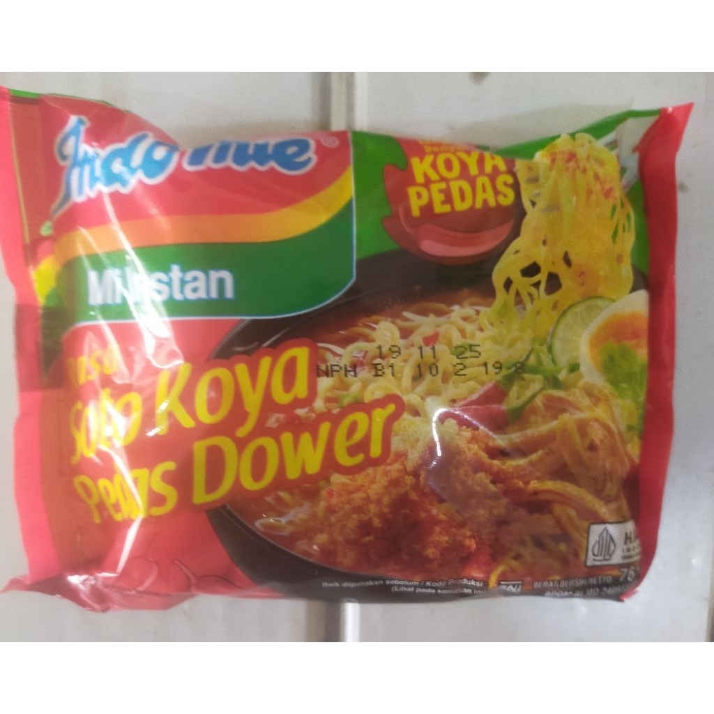 

Indomie Soto Koya Pedas Dower 76Gr