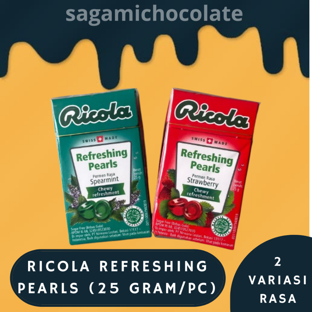 

Ricola Pearls 25 Gr Permen Swiss Refreshing Pearls
