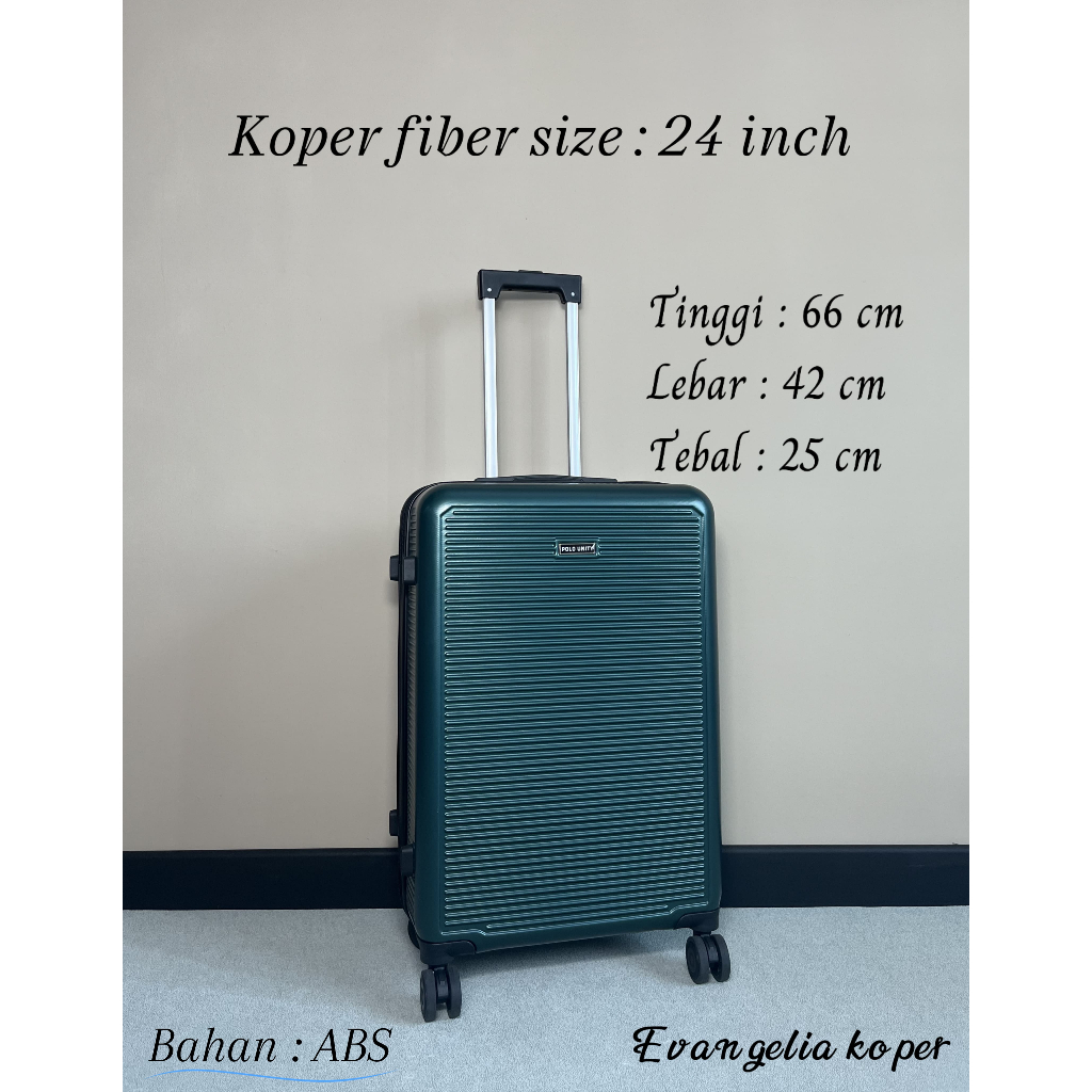koper polo murah koper 24inch koper hardcase koper fiber 24inch