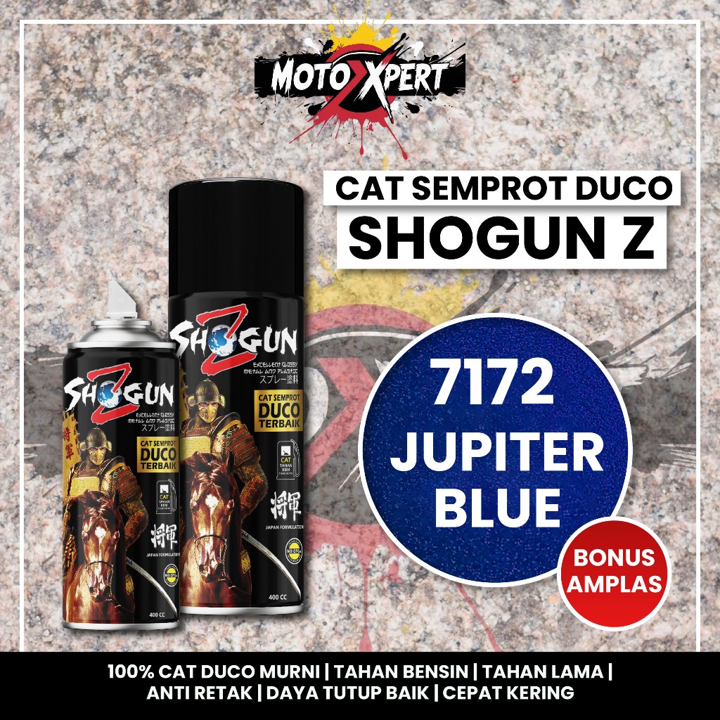 Cat Semprot Duco Shogun Z Jupiter Blue 7172 400cc - Biru Tua Metalik Metallic Pilox Pylox Pilok