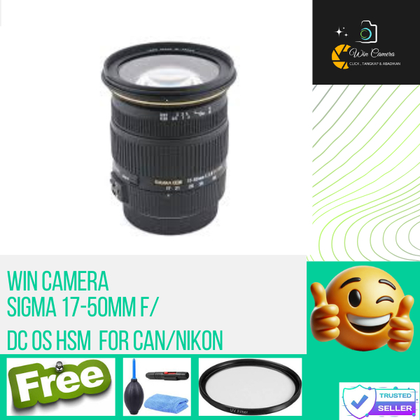 Lensa Sigma 17-50mm f2.8 EX DC OS HSM / For Canon / Nikon