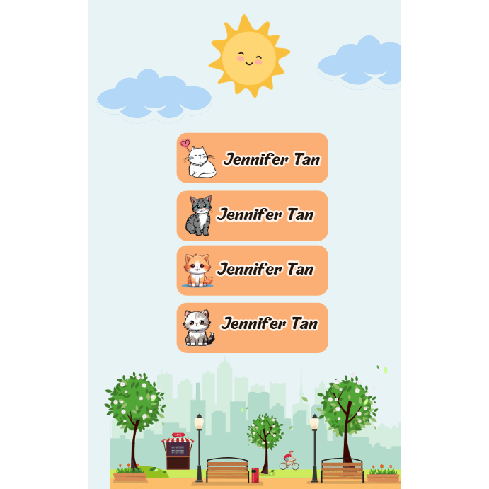 

Stiker Nama Custom / Stiker Buku Anak / Stiker Nama Anti Air - TEMA : CAT