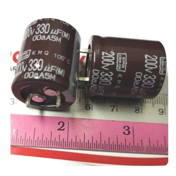 RG6395 New Capasitor Kapasitor Elco 330 uF 200 volt 330 mikro 200 volt by PCM LTC GLODOK