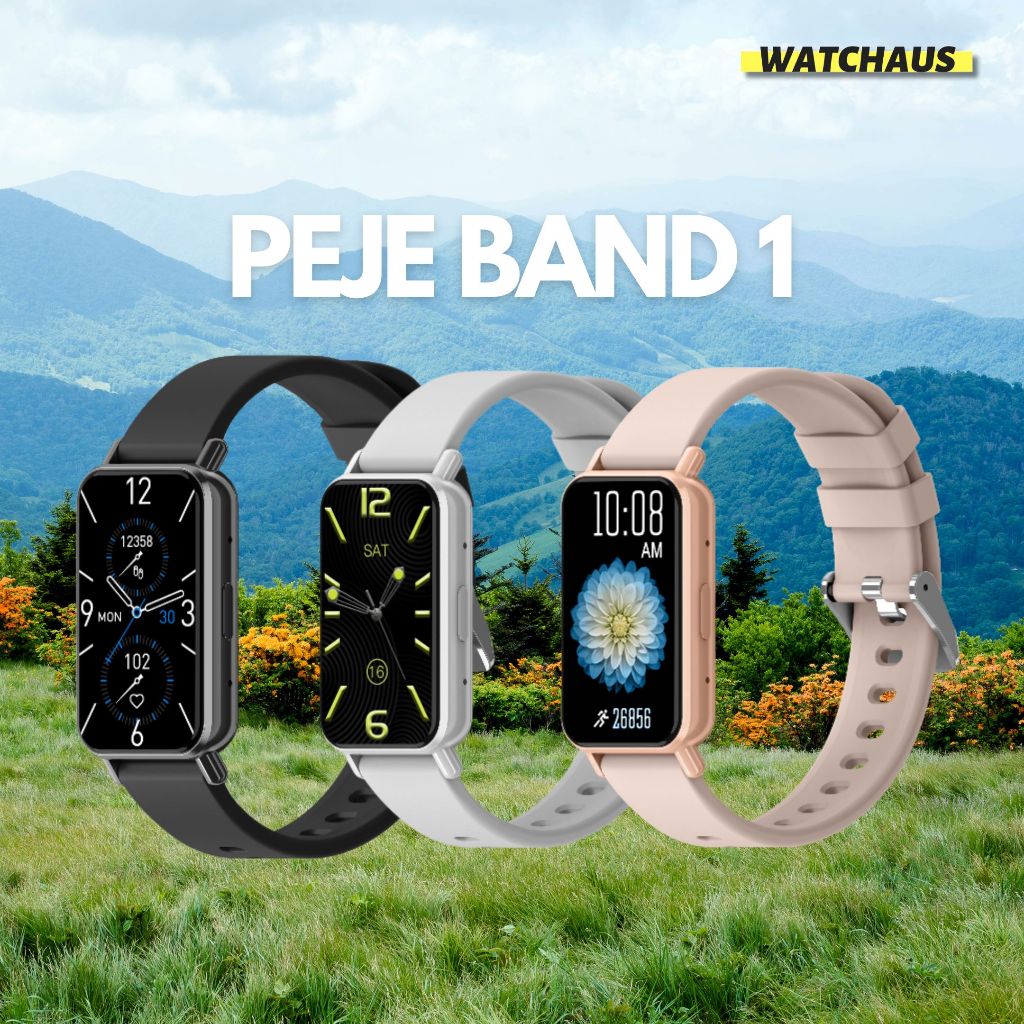 JAM TANGAN SMARTBAND PEJE BAND 1 BLUETOOTH CALL HEALTH MANAGEMENT IP68 100+ SPORT MODES REFRESH RATE