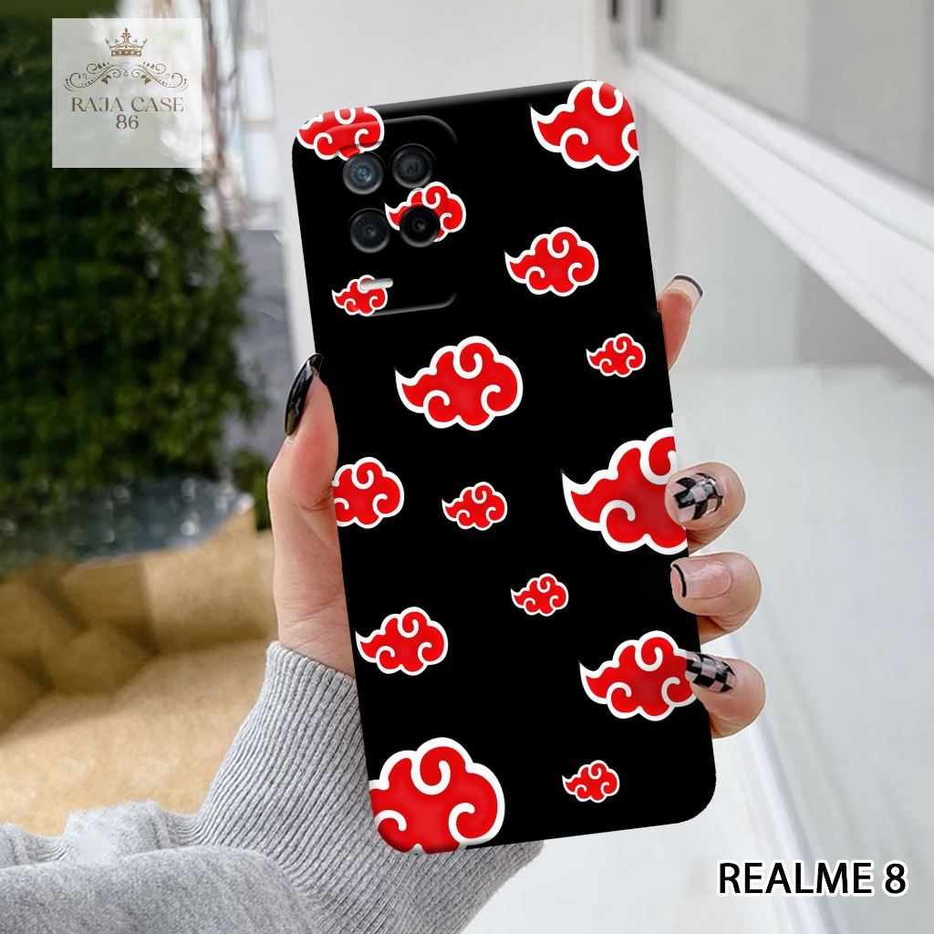 Case Realme 8 - Rajacase - casing Realme 8 - Motif case Logo - Pelindung handphone - Realme 8 - Soft