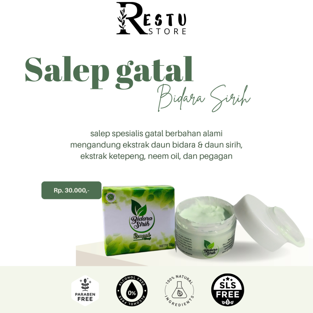 SALEP BIDARA SIRIH | salep gatal eksim, herpes, ruam kulit