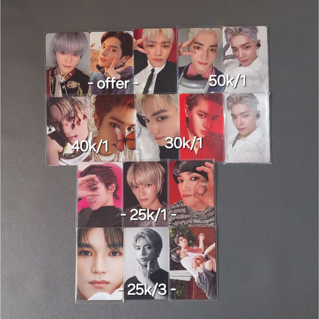 official photocard pc aab taeyong nct solo tap shalala