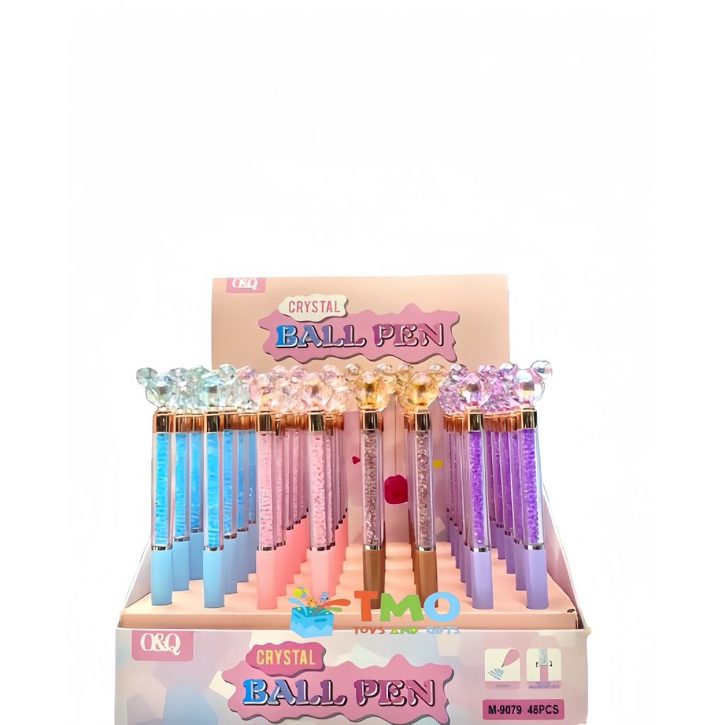 

Pulpen Crystal Ball Pen Kepala Mickey M-9079 Rotate Ballpoint Pen 0.7mm