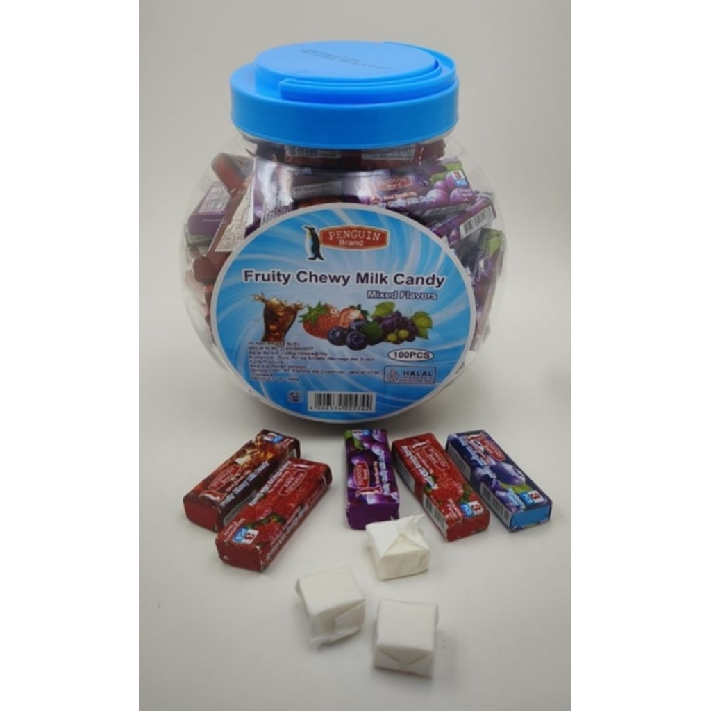 

Penguin Brand - Permen Fruity Chewy Milk