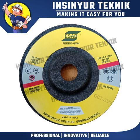 ESAB Batu Gerinda Ferro-GW4 Grinding Wheel A24 SBF 100x6x16mm 2185000D00