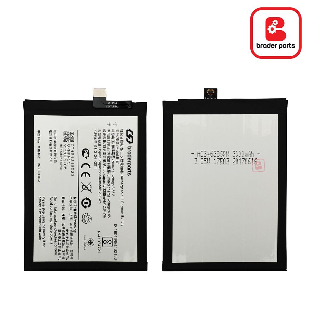 BraderParts Baterai Vivo Y71 | Baterai Y71 3360mAh | Batre HP Vivo Y71 Original