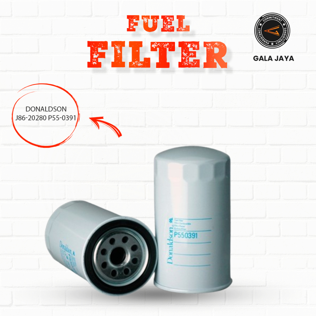 Fuel Filter / Solar J86-20280 P55-0391 J8620280 P550391 Kobelco Sumitomo Hitachi Hyundai - Donaldson