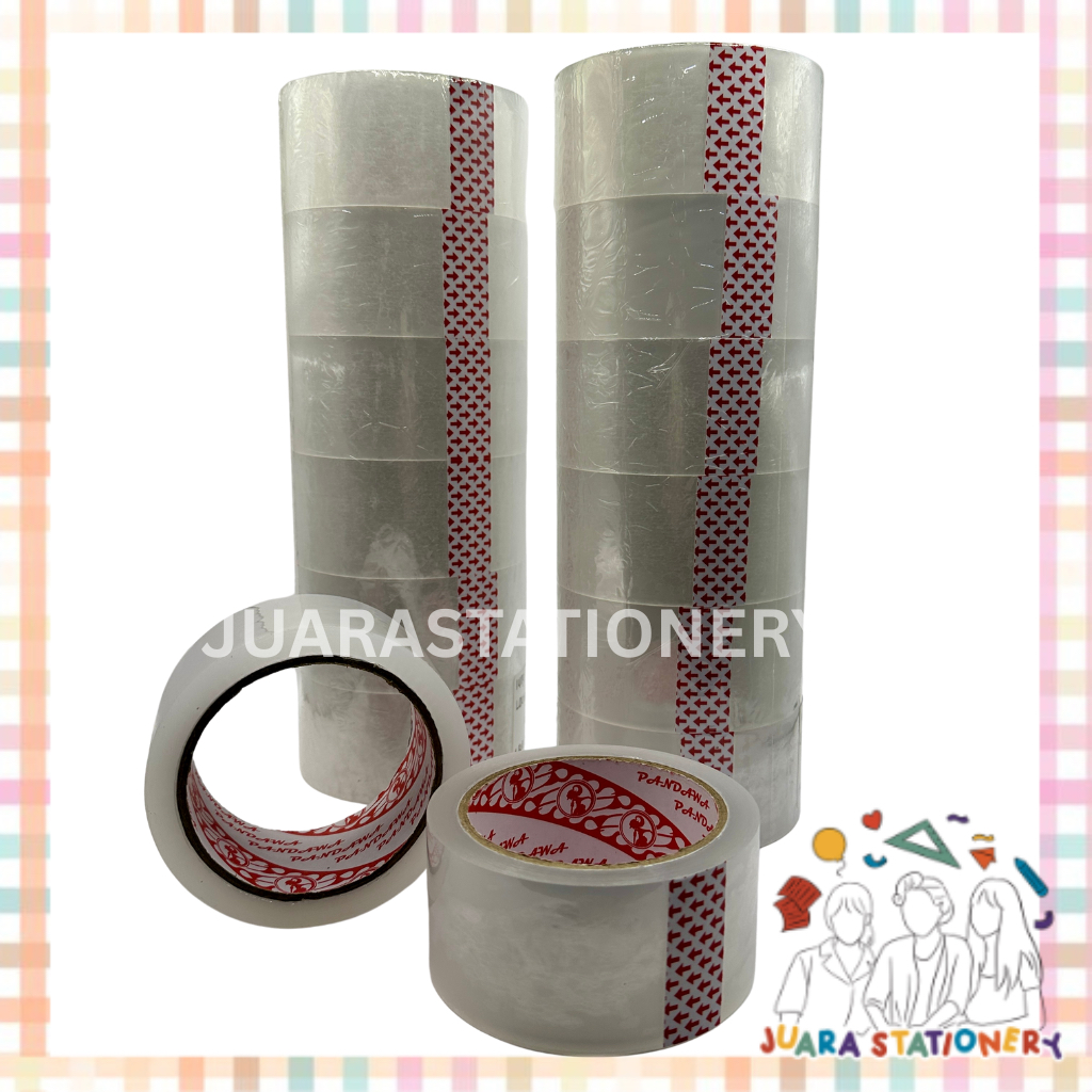 

(1409) JUARASTATIONERY Lakban Pandawa 2 inch 90 yard PREMIUM / OPP TERMURAH 45 micron