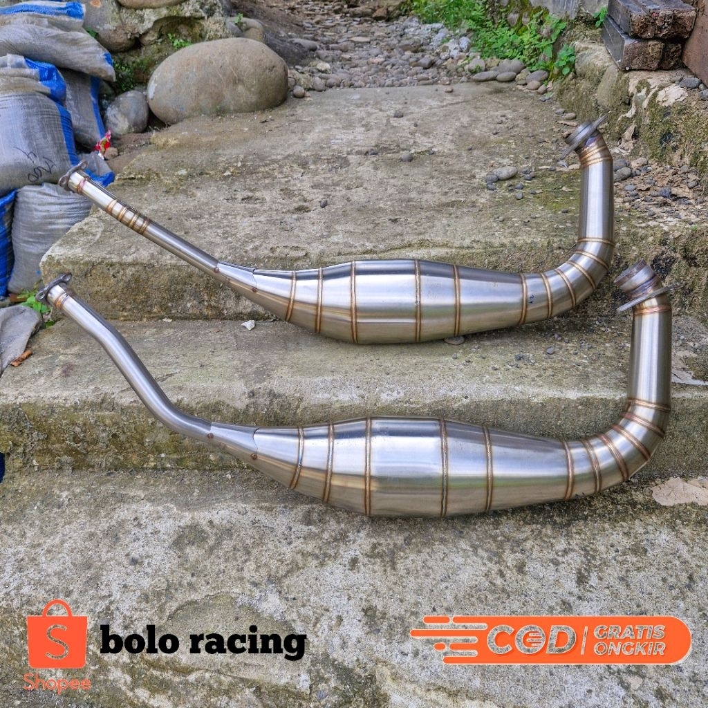 Chamber Perut Knalpot Ninja R RR SS Stainless Leher L Standar/Cobra