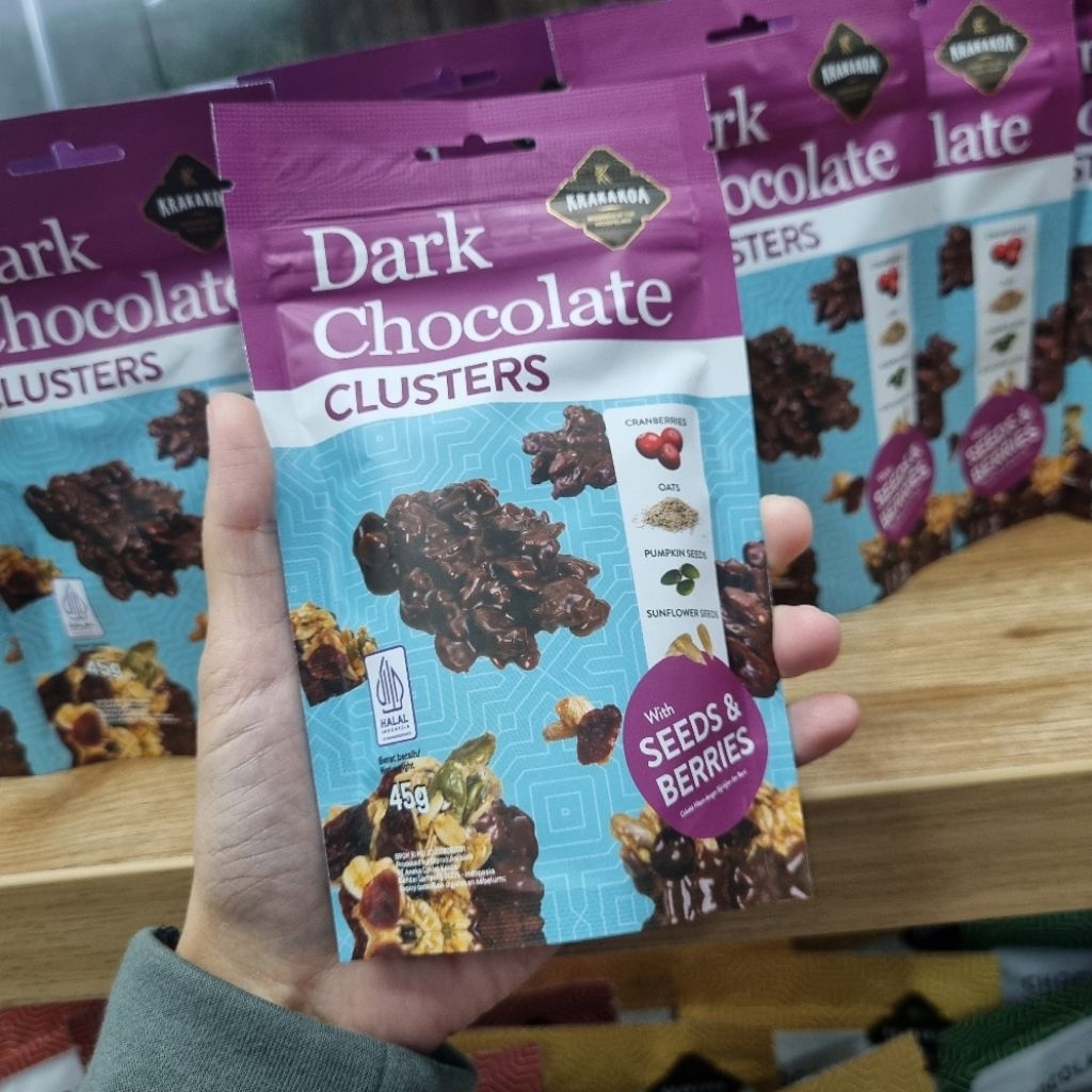 

KRAKAKOA. COKLAT BLINKIES. DARK CHOCOLATE. KRISNA OLEH OLEH BALI
