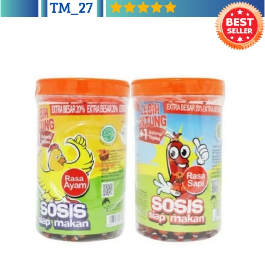 

Sosis So Nice toples @20gr (isi 24 pc + 1 pc )