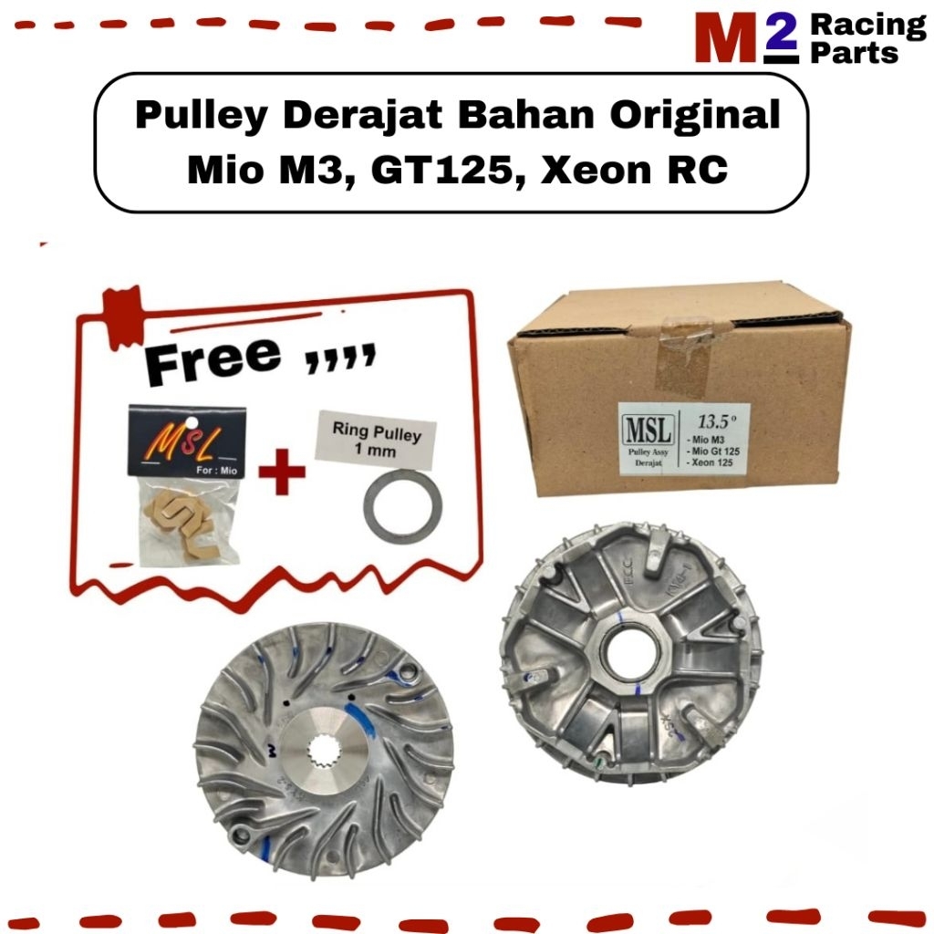 Pulley Depan MSL Derajat Mio M3 GT 125 Xeon RC