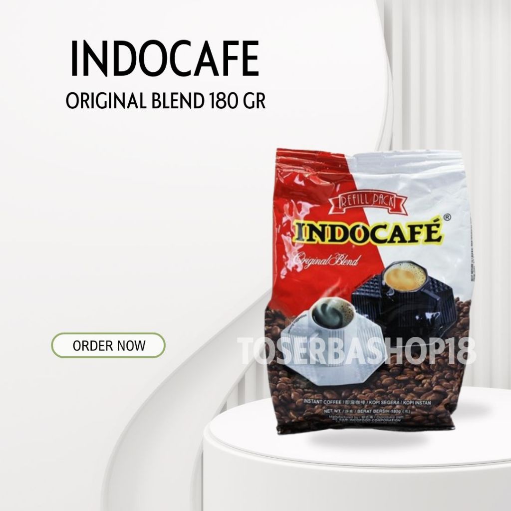 

Kopi INDOCAFE Original Blend Refill pack 180gram instant coffee