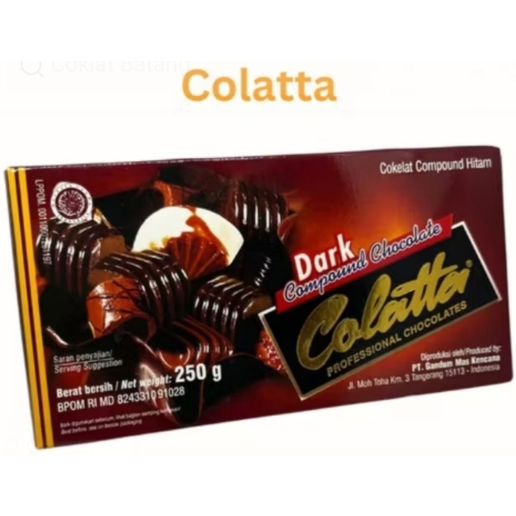 

Coklat Batang COLATTA Dark 250gr