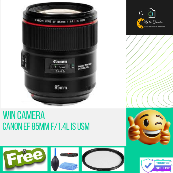 Lensa Canon EF 85mm f1.4L IS USM