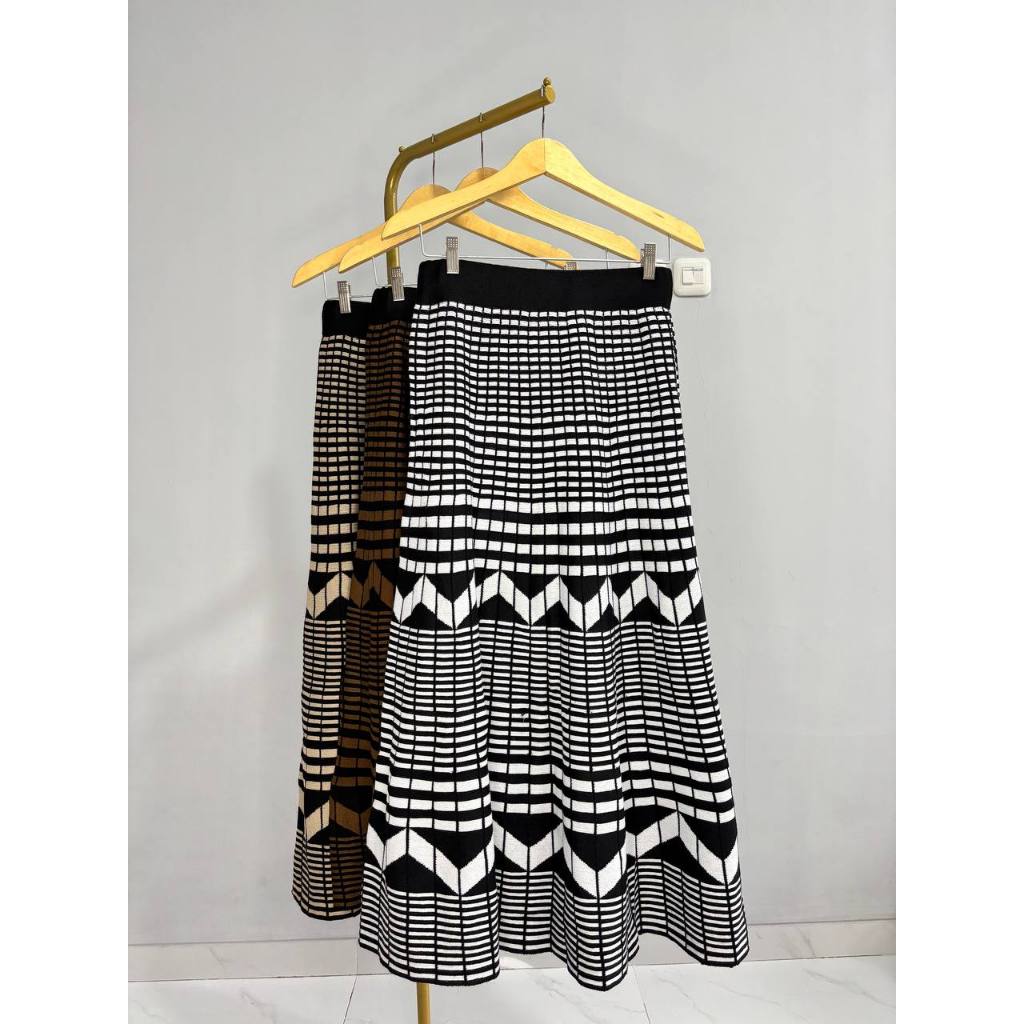 GS - ROK Rajut Wanita A-Line Panjang | Rok Payung Panjang  RajutWear Bawahan WANITA Rok Maxi Tebal
