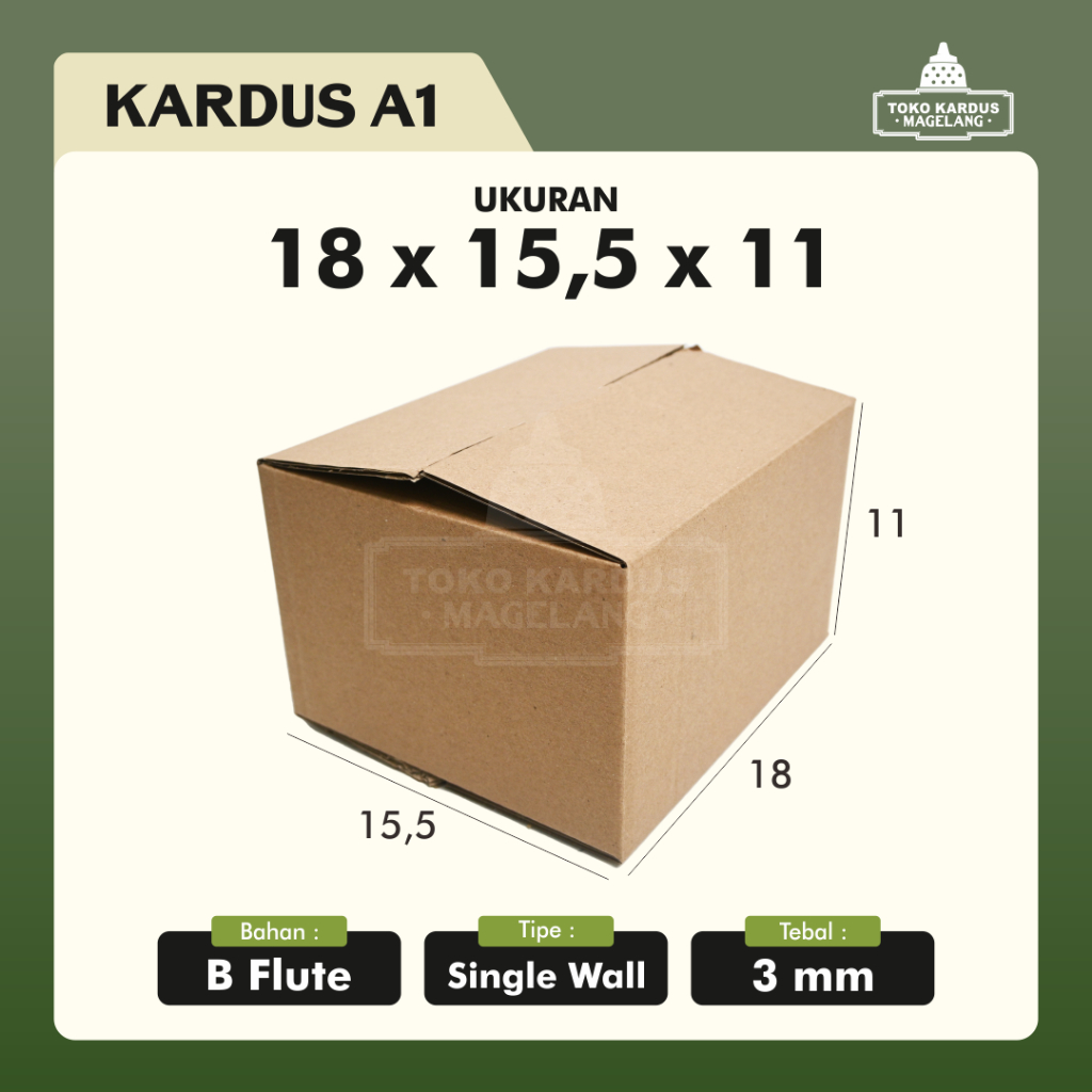 

Kardus 18x15.5x11 cm IND