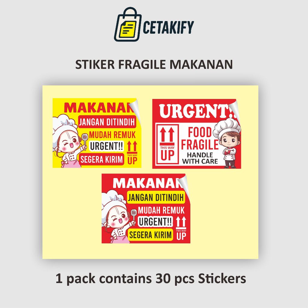 

CETAKIFY- STIKER FRAGILE MAKANAN