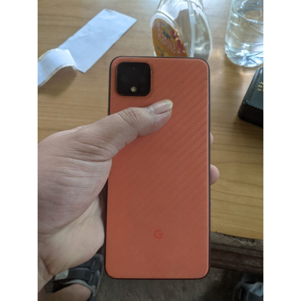 Pixel 4 XL 6/128 beacukai full set kondisi mati
