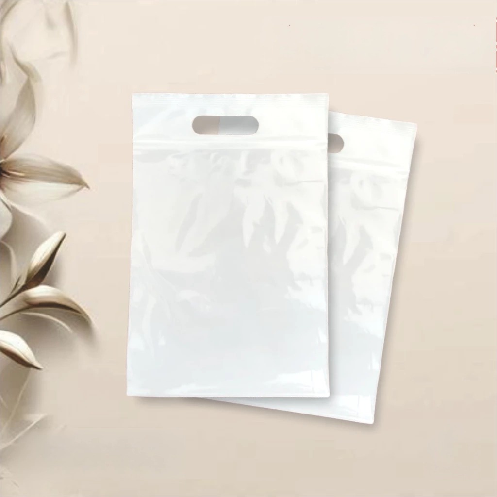 

[ECER] PLASTIK ZIPLOCK PUTIH TEBAL MURAH - PLASTIK PACKING UKURAN 20x30+6 CM - READY STOCK