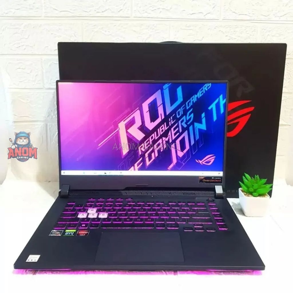 ASUS ROG STRIX G15 G513QE Ryzen 9-5900HX RTX 3050Ti  Ram 16Gb SSD 1Tb Fullset